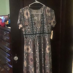 Spring, fall and summer dress, new, multicolored,